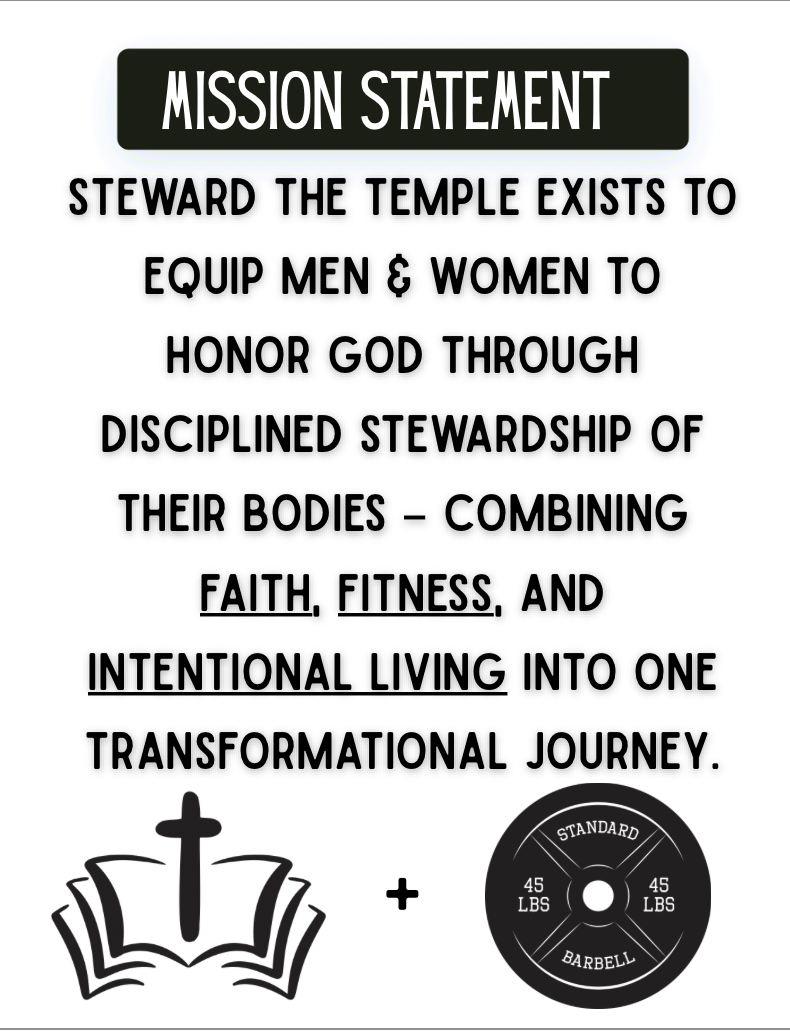Steward the Temple: A-12 Week Faith & Fitness Journal