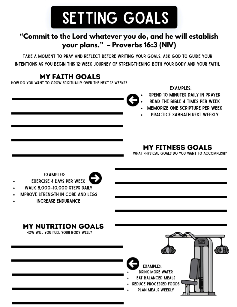 Steward the Temple: A-12 Week Faith & Fitness Journal