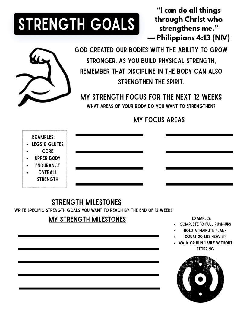 Steward the Temple: A-12 Week Faith & Fitness Journal